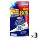 ルックプラス バスタブクレンジング 銀イオンプラス 香りが残らないタイプ 詰替大型 800ml 1セット(1個×3) ライオン