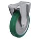 シシクSISIKUアドクライス スタンダードプレスキャスター ウレタン車輪 固定 200径 UWK-200 1個