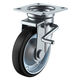 【アウトレット】ユーエイ プレート式自在キャスターゴム車輪径150mm ストッパー付き WJB-150R 1個