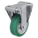 シシクSISIKUアドクライス スタンダードプレスキャスター ウレタン車輪 固定 100径 UWK-100 1個