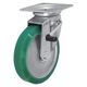 シシクSISIKUアドクライス スタンダードプレスキャスター ウレタン車輪 自在ストッパー付 200径 UWJB-200 1個