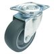ユーエイ プレート式 自在 キャスター エラストマー 車輪径100mm Sタイプ SG-100EL 1個