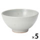 無印良品 萬古焼 飯碗 大 透明釉 約直径13.5cm 1セット（1個×5） 良品計画