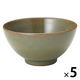 無印良品 萬古焼 飯碗 大 ビードロ釉 約直径13cm 1セット（1個×5） 良品計画