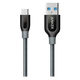 Anker PowerLine+ USB-C & USB-A ケーブル 0.9m