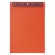 リヒトラブ Mutual 超薄型クリップボード<フック穴付> A4 テラコッタオレンジ A2067-4 1枚