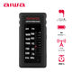 aiwa（アイワ） 軽量・小型 ラジオ ポケットラジオ 電池式 AM/FM（ワイドFM対応） GAA4-PPR0004（BK） 1台