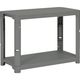 トラスコ中山 TRUSCO プラ棚 高さ658ー2段タイプ コーナーキャップ4個付 アーセナルグレー TPT-2342C-DG 1台（直送品）