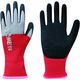 東和コーポレーション トワロン 天然ゴム背抜き手袋 WOMBーMF2高視認 レッド S 743-S 1双 558-4080（直送品）