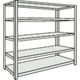 TRUSCO スチールラック M2型軽中量棚 1760X450XH1500 5段 単体 ネオグレー M2-5645 NG 1セット(1台)（直送品）