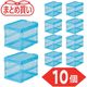 TRUSCO 【まとめ買い】オリコン α折りたたみコンテナ スケルコン 20L(蓋付) 透明ブルー 10個 TR-SC20-B-10P（直送品）