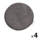 チェアパッド（ラウンド） チャコール 1セット（1個×4） LAKOLE/ラコレ