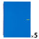 プラス イトオシ ツインリング型ファイル A4 1ポケットタイプ ブルー 91811 1セット(1冊×5) A4サイズ対応