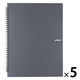 プラス イトオシ ツインリング型ファイル A4 1ポケットタイプ ブラック 91818 1セット(1冊×5)