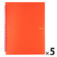 プラス イトオシ ツインリング型ファイル A4 9ポケットタイプ オレンジ 91836 1セット(1冊×5)