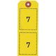 オープン工業 連番荷札 No.1～100 黄 BF-106-YE 1セット（2袋）