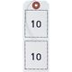 オープン工業 連番荷札 No.1～100 白 BF-106-WH 1セット（2袋）
