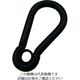 水本機械製作所 水本 ステンレス スナップフックA型（リング付） 黒色塗装 線径6mm 長さ61mm B-2834 1個 202-1971（直送品）