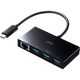 サンワサプライ USB Type-Cハブ付き ギガビットLANアダプタ USB-3TCH19ABK 1個