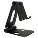 スマホスタンド 折りたたみ/～10インチまで対応/DOUBLE SWING-STAND/ブラック AS-WSBM-BK 1個 アーキサイト