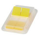 スリーエム(3M) ポストイット フィルムふせん 付箋 ディスペンサー付き 透明 44mm×12mm イエロー 1パック 680DH-8