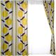 スミノエ デザインライフ セミオーダー カーテン ケイランサス 2400×1850mm イエロー １セット(2枚入)（直送品）