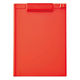 抗菌クリップボードA7940-3 レッド 1箱（10枚入）
