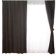 スミノエ デザインライフ セミオーダー カーテン ノーチェ 2600×1500mm ダークブラウン １セット(2枚入)（直送品）
