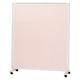 マツヨシキャスター付スクリーン(単体) W1200×D430×H1500mm　ピンク MY-N3581 1台 松吉医科器械（直送品）