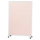 マツヨシキャスター付スクリーン(単体) W900×D430×H1800mm　ピンク MY-N3582 1台 松吉医科器械（直送品）