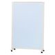 マツヨシキャスター付スクリーン(単体) W1200×D430×H1800mm　スカイブルー MY-N3583 1台 松吉医科器械（直送品）