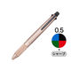 ジェットストリーム4＆1メタル 多機能ペン 0.5mm ピンクゴールド 4色+シャープ MSXE5200A5.74 三菱鉛筆uni1本