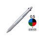 ジェットストリーム4＆1メタル 多機能ペン 0.5mm アイスシルバー 4色+シャープ MSXE5200A5.81 三菱鉛筆uni1本