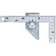 シンワ測定 曲尺 曲尺用ストッパー金属製付 厚手広巾シルバー15cm 表裏同目 8段 12485 1個