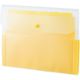セキセイ アクティフ ドキュメントホルダー A4 12仕切り13ポケット イエロー ACT-3912-50 1セット(2冊)（直送品）