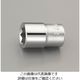 エスコ 1/4”DRx 7mm ソケット(二重4角) EA618AL-7 1セット(10個)（直送品）