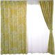 スミノエ デザインライフ セミオーダー カーテン クッカ 2800×1600mm イエロー １セット(2枚入)（直送品）
