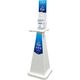 テラモト ミセル消毒スタンド POP1面 ホワイト 小 ブルー OT9559603 1台