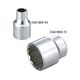 エスコ 1/2”DRx17/32” ソケット(十二角) EA618KK-57 1セット(10個)（直送品）