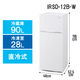 アイリスオーヤマ 2ドア 冷凍冷蔵庫 118L IRSD-12B-W ホワイト（直送品）