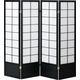 ヤマコー 和風衝立 JP-S 4連 H1500 ブラック 50368 1個（直送品）