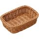 ヤマコー アメニティーバスケット スクエア ライトブラウン 大 50826 1個
