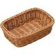 ヤマコー アメニティーバスケット スクエア ライトブラウン 中 50825 1個