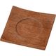 ヤマコー 木製ミニ茶托 ウォールナット 51028 1個（直送品）