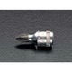 エスコ 1/4”DR/#3 [+]ビットソケット EA617XM-3 1セット(4個)（直送品）