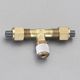 エスコ R 1/8”x 8x 8mm ユニオン(ティー/黄銅製) EA425LD-81 1セット(10個)（直送品）
