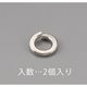 エスコ M24 スプリングワッシャー(ステンレス製/2枚) EA949LY-324 1セット(30枚:2枚×15袋)（直送品）