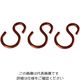 ニッサチェイン Pー 19 茶 カラーSフック 3.0×30 PP19 1セット(36個:3個×12セット)（直送品）