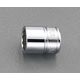 エスコ 3/8”DRx 1/2 ” ソケット(十二角) EA618PL-107 1セット(10個)（直送品）