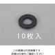 エスコ M5/5.3x10x1.0mm 平ワッシャー(TPR製/黒/10枚) EA949ZB-51 1セット(600枚:10枚×60袋)（直送品）